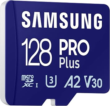 Samsung PRO Plus MicroSD Card, 128 GB, UHS-I U3, Full HD & 4K UHD, Read Speed 180 MB/s, Write Speed 130 MB/s, Memory Card for Cameras and Drones, Includes USB Card Reader, MB-MD128SA/EU