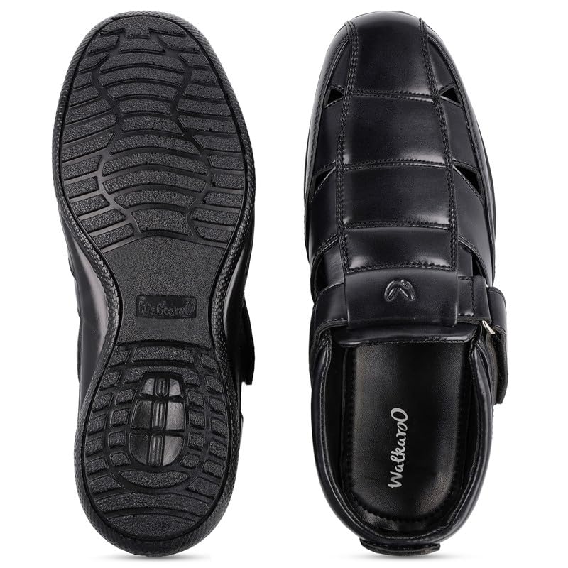 Image of WALKAROO WF6255 Mens Roman Sandals for formalwear and regular use