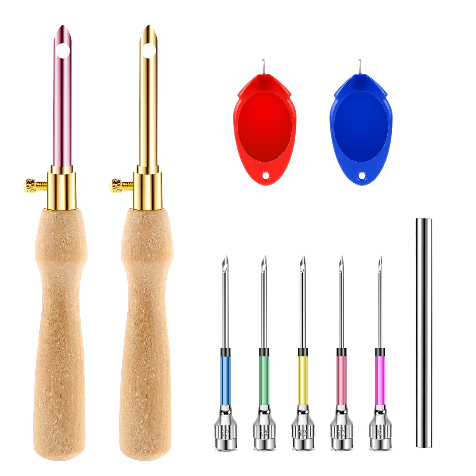 Amazon.com: 10 Pcs Punch Needle Kit Adjustable Punch Needle