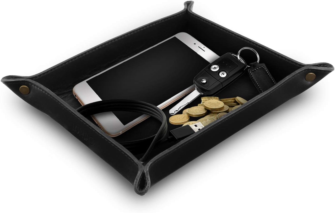 Londo Genuine Leather Organiser Office Desk Tray