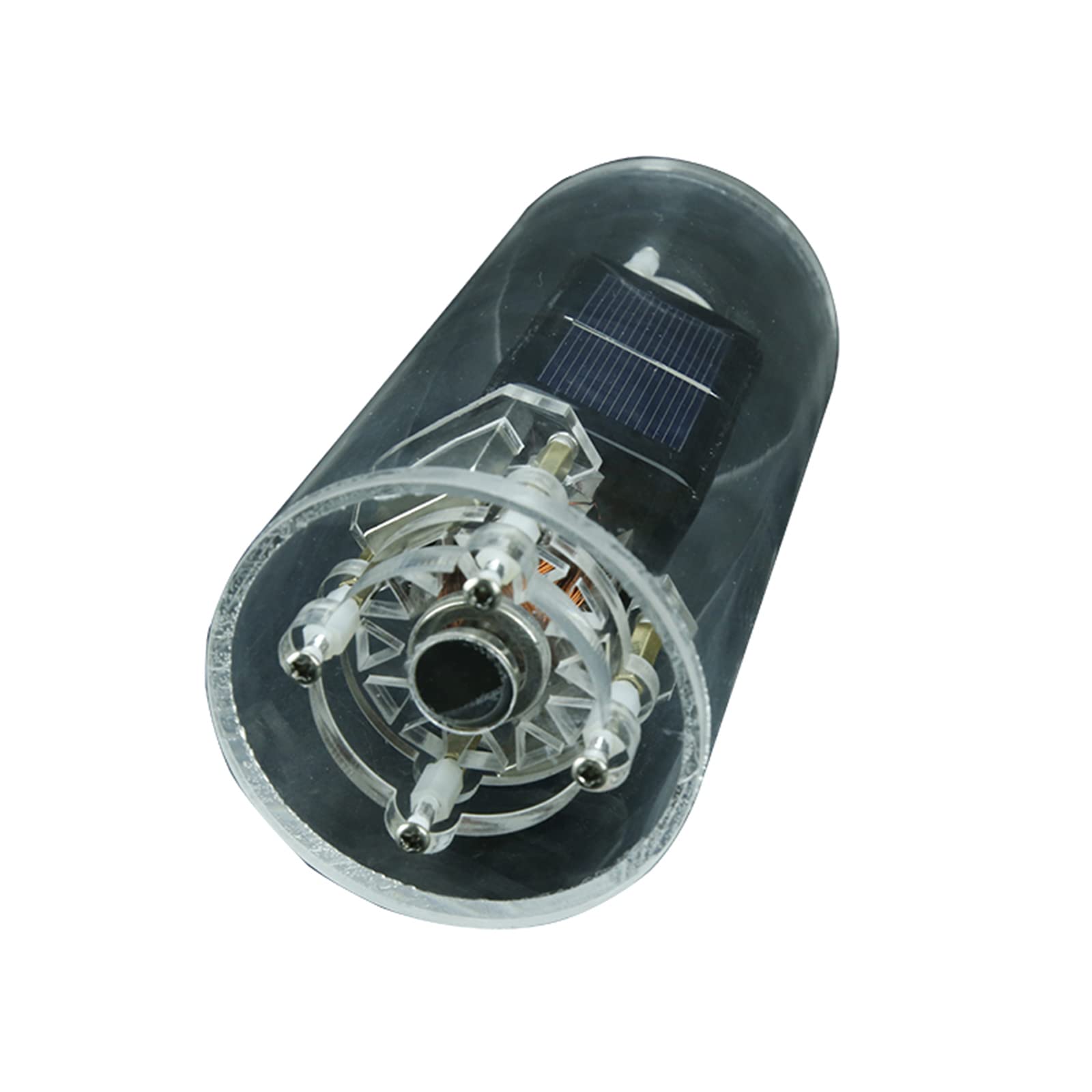 CcacHe Motor Solar de levitación magnética Adornos creativos de levitación magnética Regalos científicos (cilíndrico)