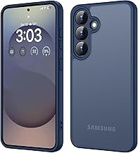 ORDA Case for Samsung Galaxy S25 6.2 Inches, Full Camera Protection, Shockproof, Scratch-Resistant, Translucent Back Protective Case, Anti-Fingerprint Matte Mobile Phone Case for Samsung S25 (Dark