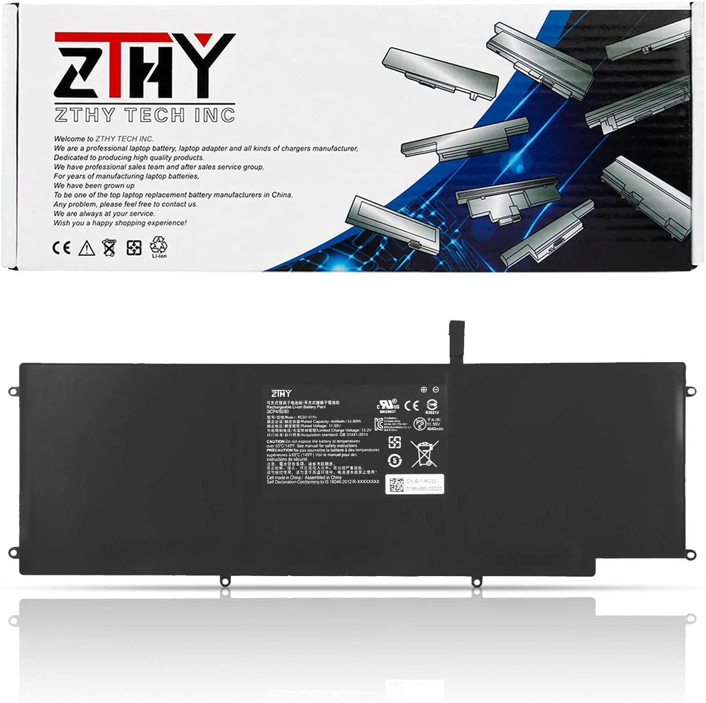 K KYUER 80Wh RC30-0248 Laptop Battery for Razer Blade 15 Studio Edition 2019 2020/Advanced 2018 2019 2020 2021 GTX 1060 1070 RTX 2070 2080 3070 3080 RZ09-0313 RZ09-0238 RZ09-0288 RZ09-02385 RZ09-02386