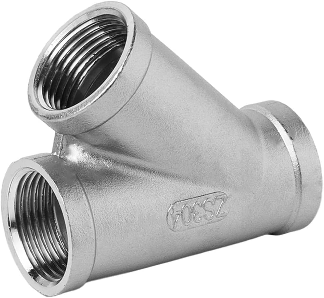 304 stainless steel Y-shaped inner wire 45-degree oblique tee herringbone water separator internal thread joint accessories 4 minutes 6 minutes 1 inch(G1)