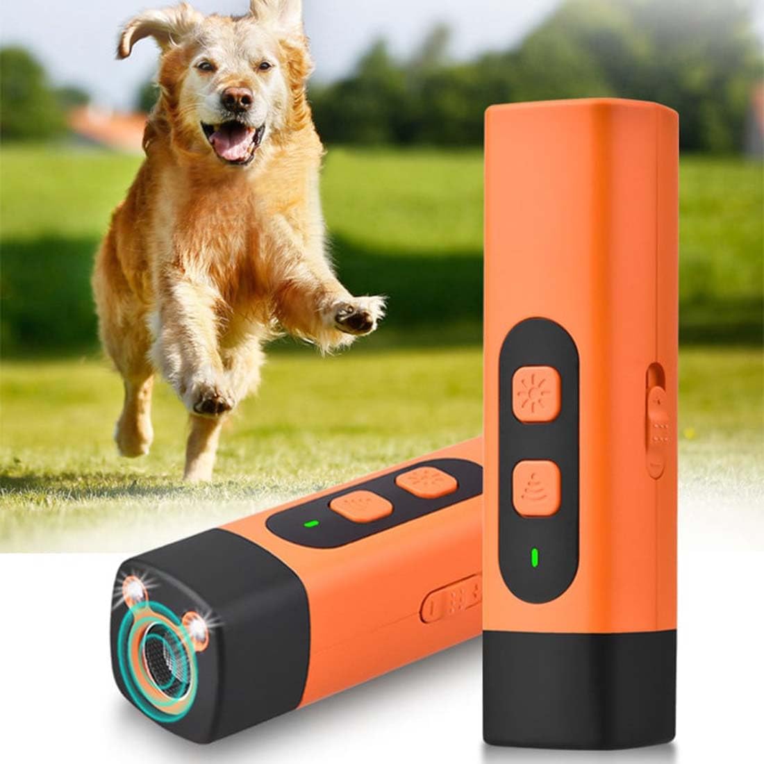 The Silent-Guard Pro, Bark Button, The Silentguard Pro Ultrasonic Dog Repeller & Trainer, Barklee Pro Dog Bark Deterrent Device,Ultrasonic Dog Repeller With LED Flashlight,Anti Barking Device for Dogs