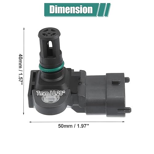 Miniatura 7 de X AUTOHAUX Sensor MAP 22422785 21097978 23886330 Reemplazo del sensor de presión de aumento de temperatura del aire de admisión para Volvo Truck D11