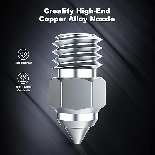 Miniatura 9 de ENOMAKER Boquilla de acero de alta gama MK8 0.016in 842.0F puntas de extrusor endurecidas con alta conductividad térmica para impresoras 3D Creality