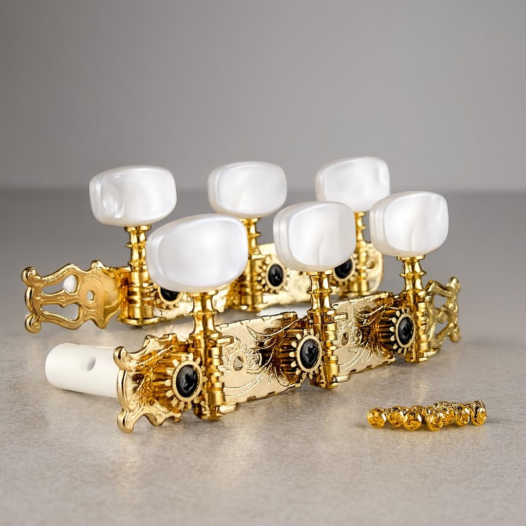 Amazon.com: Gotoh Classical Guitar Tuners - Flash Gold Lyra-style