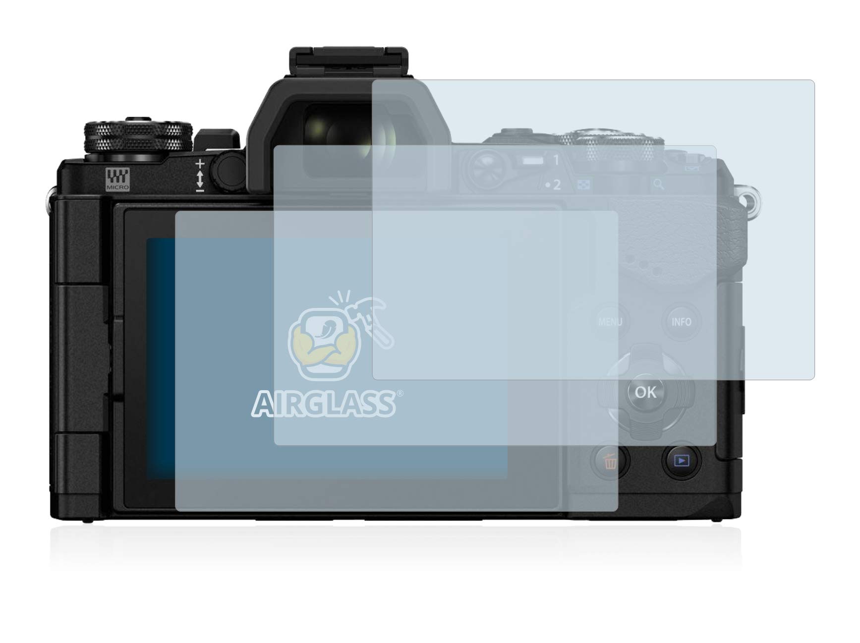 BROTECT Displayschutzfolie (2 Stück) Für Olympus OM-D E-M5 - Made In Germany, Ultraklar & Kratzfest