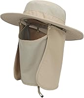 Vista 1 de Outdoor Sun Hat UPF 50 Protection Waterproof Fishing hat Face Cover Summer Neck Flap Hat