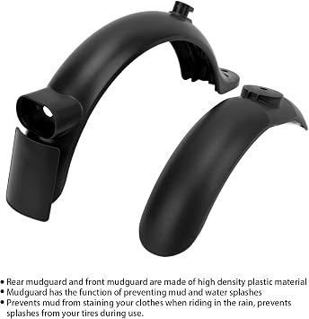 Electric Scooter Replacement Access for Scooter, Access Set Includes Rear Front Mudguard Side Cover Handbrake Sile Cover, Proof
