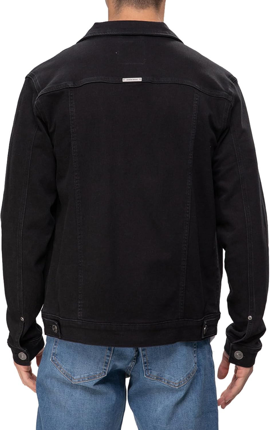 FASHIONSPARK Men’s Rugged Wear Button Down Denim Jacket Fashion, Classic Long Sleeve Jean Jacket - Image 3