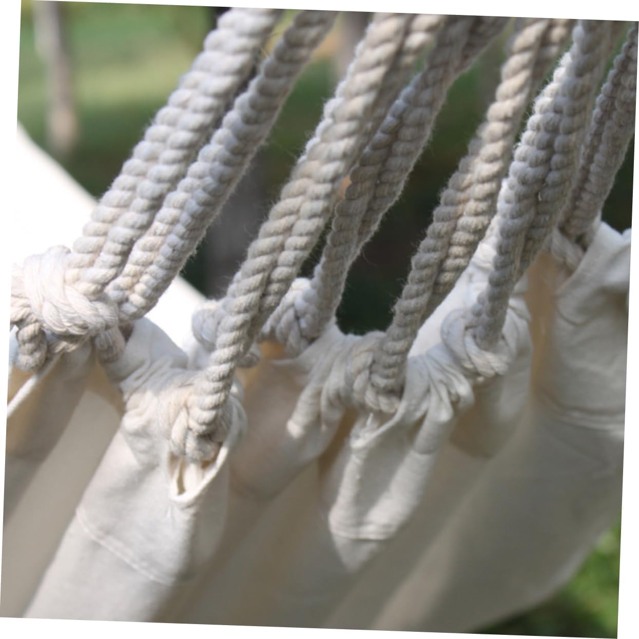 POPETPOP Canvas Swing Hammock Lightweight Camping Chair for Outdoor Use Washable Durable Includes Binding Rope for Hiking and Travel