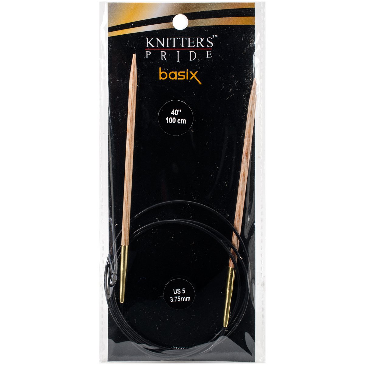 Aiguilles Circulaires 40" Knitter's Pride Basix Tricotez sans Fatigue Poignet 3.75mm
