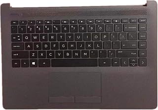 Replacement Ordenador portátil cáscara Dura C Caparazón & Teclado portátil & Touchpad para For HP 240 G7 Negro