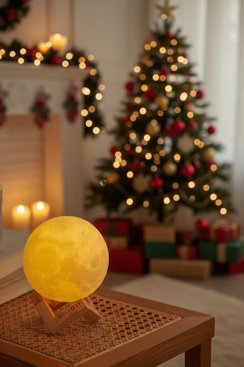 5.9 Inch Moon Lamp for Adults - 16 Color LED Light Up Moon Ball, Large Realistic 3D Night Light with Remote & Timer - Unique Thanksgiving & Christmas Gifts
