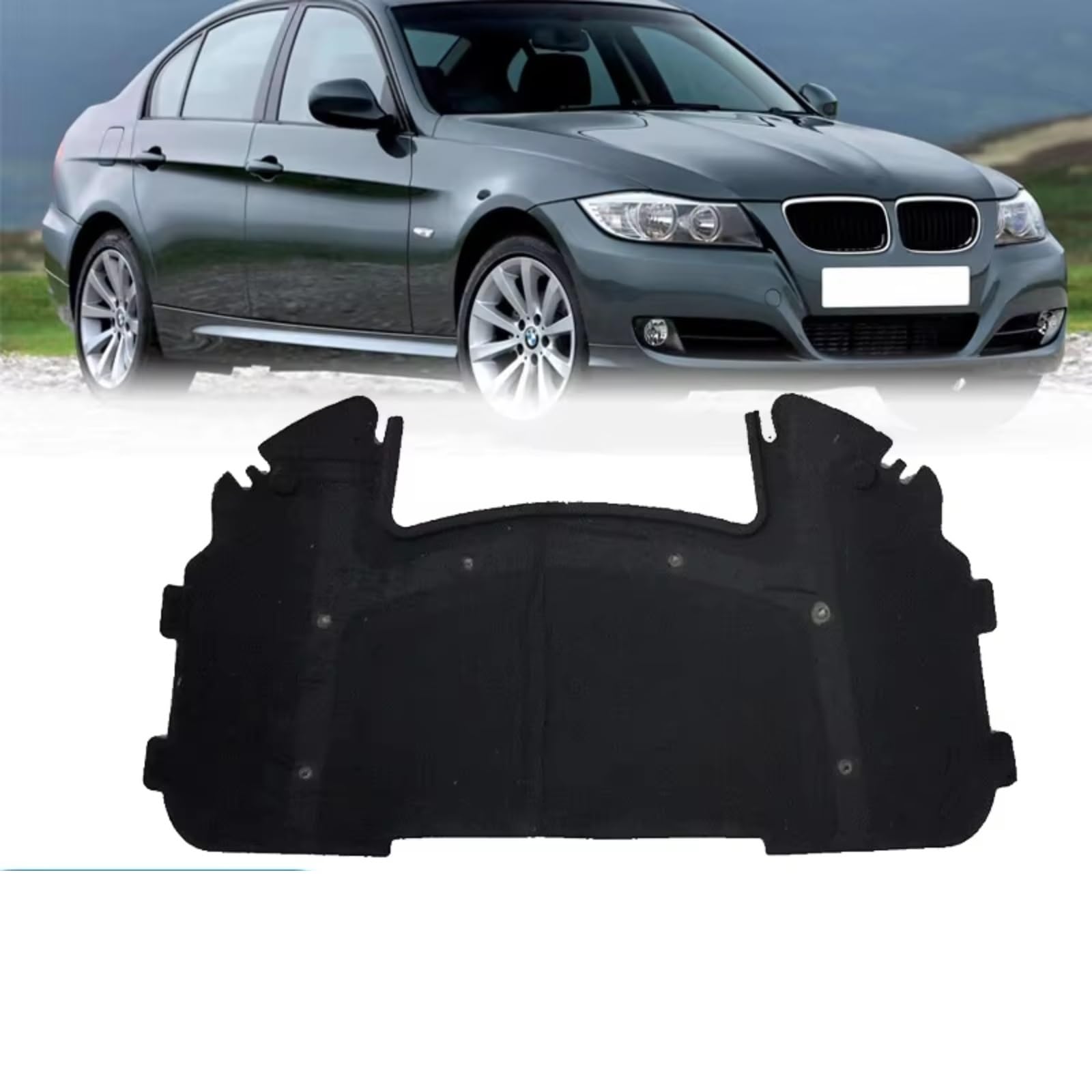 Dämmung Haube Vordere Haube Motor Schalldämmung Pad Schallschutz Abdeckung Thermische Wärme Matte Kompatibel Mit Für E90 Für 323i OEM 51487059260
