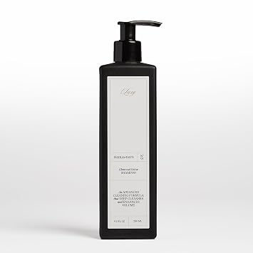 Luxy Charcoal Detox Shampoo Clarifying & Volumizing Cleanse for Hair Extensions & Natural Hair Activated Charcoal, Apple Cider Vinegar & Baobab Oil Clean, Organic & Eco-Conscious Formula 9.5 FL OZ
