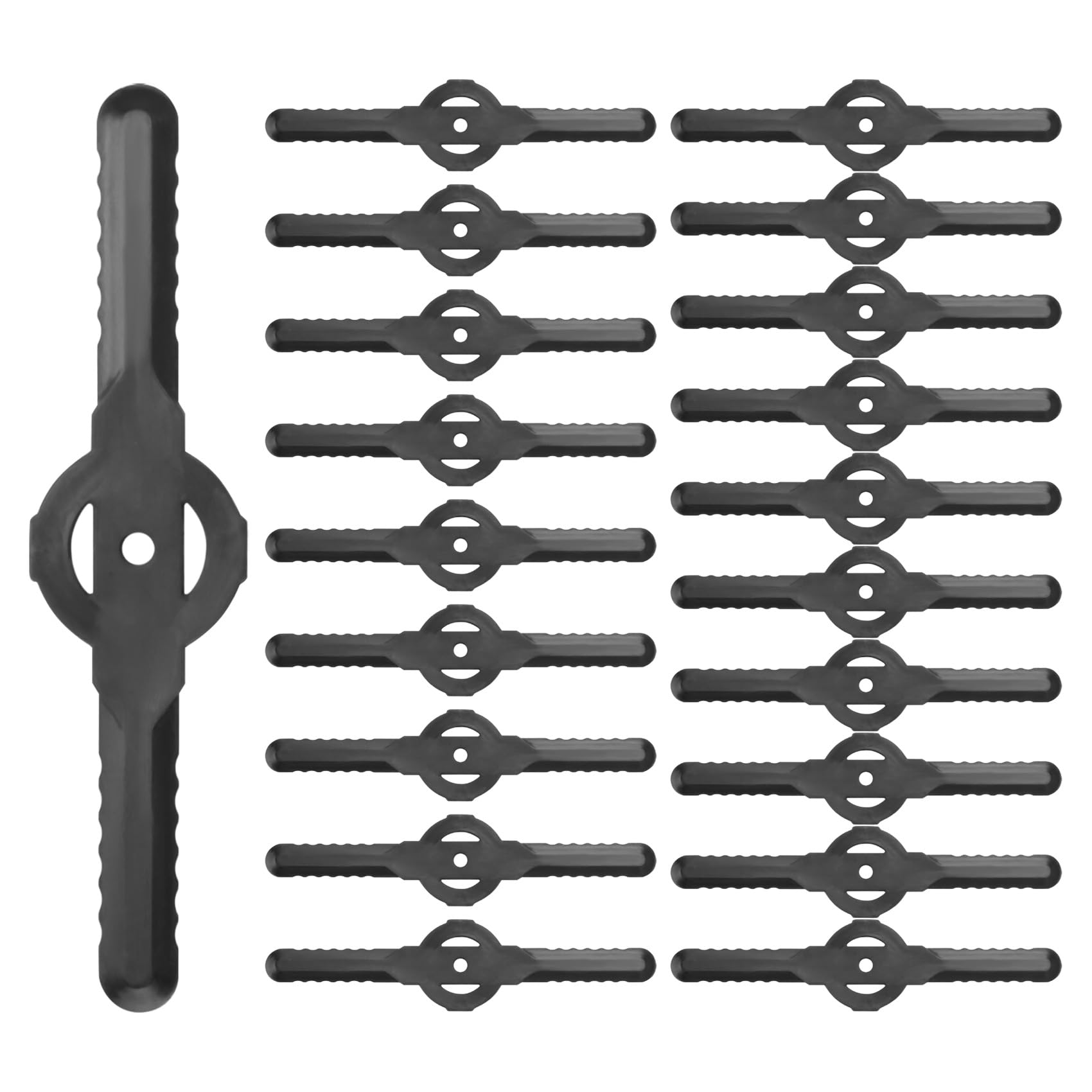 Ctrlzs 20Pcs Plastic Grass Trimmer Blades Lawn Mower Blade Cordless Trimmer Garden Tool Lawn Mower Trimmer Accessories