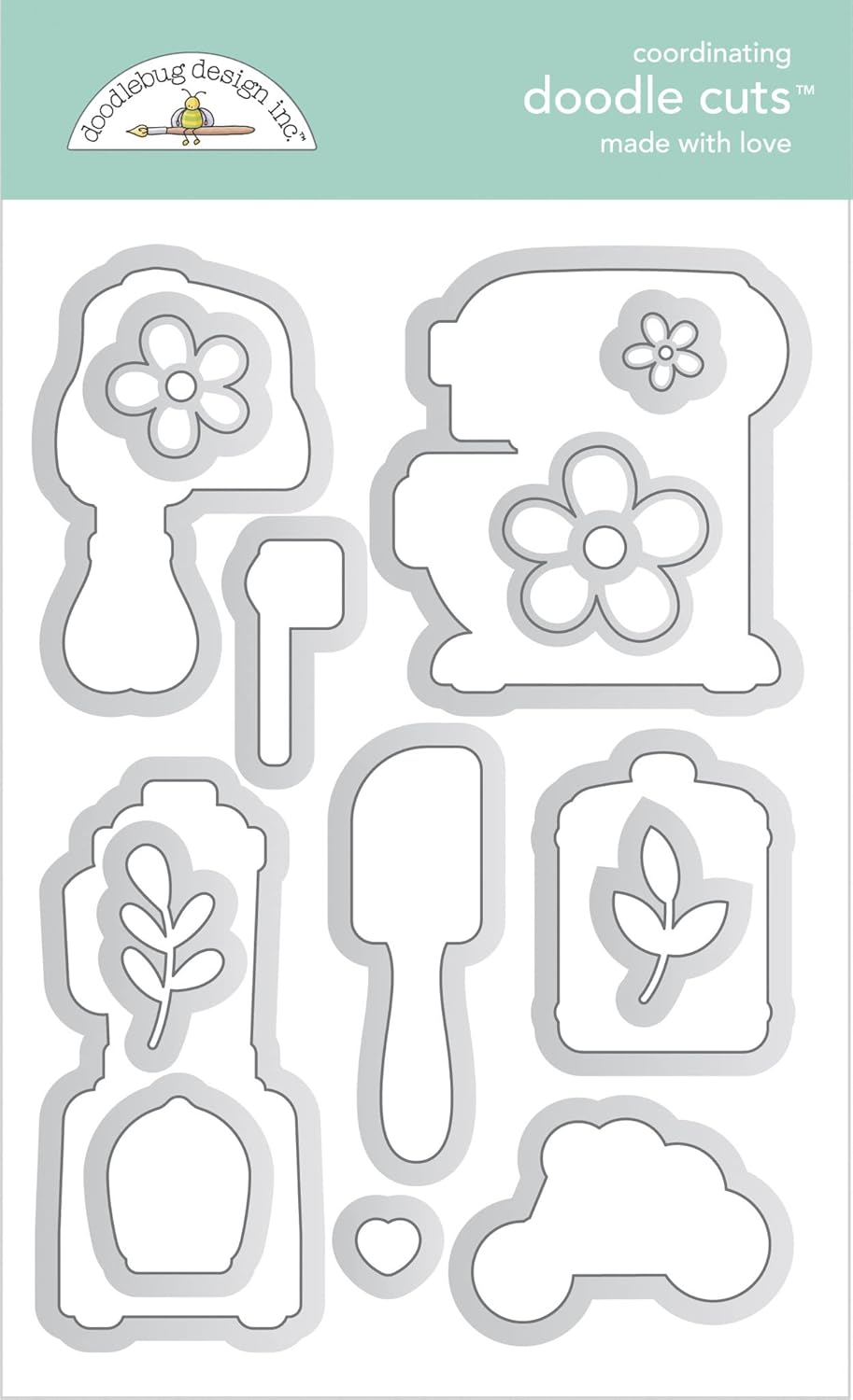 Doodlebug Doodle Cuts Die - Made with Love