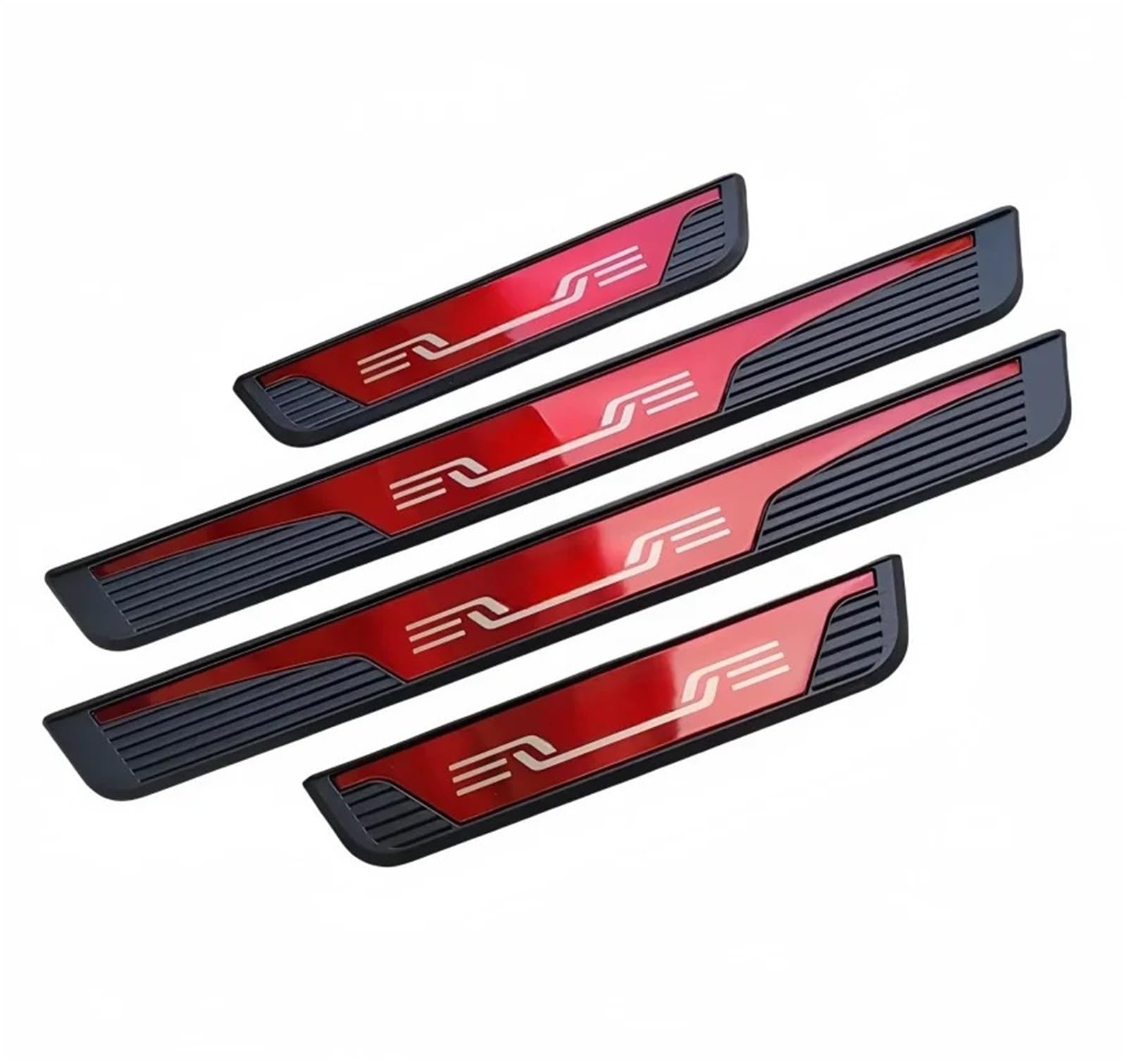 para Peugeot 3008 4008 5008 2008 Embellecedor Umbral Puerta Placa Pedal Exterior 4 Piezas Protector umbral(Style3)