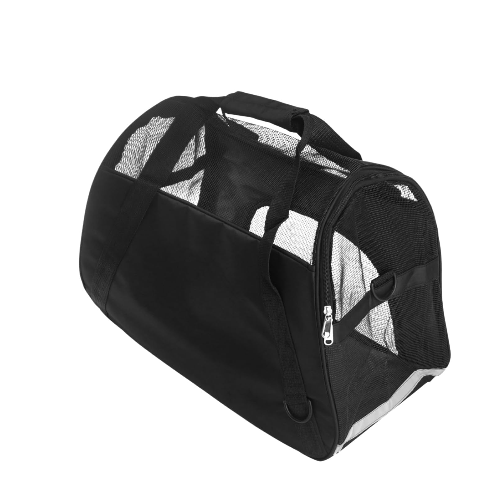 Haustier Reisetasche Tragbare Mesh Tragetasche Für Katzen, Hunde & Welpen, Große Bequeme Atmungsaktive Reisehandtasche Outdoor-lagerung Transport-Black