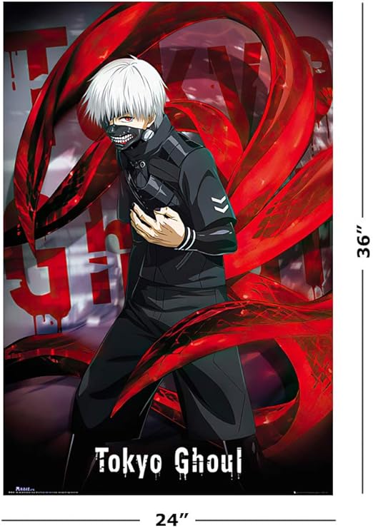 Amazon Com Poster Stop Online Tokyo Ghoul Manga Anime Tv Show Poster Print Ken Kaneki Size 24 X 36 Posters Prints