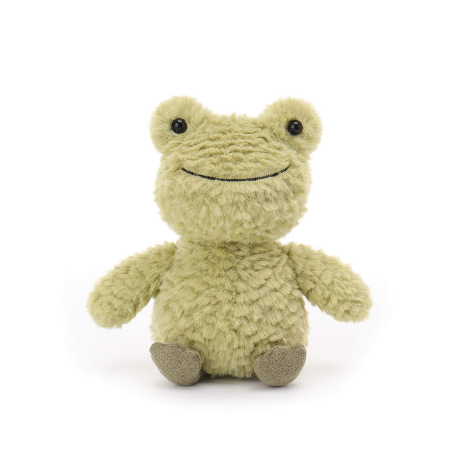 Apricot Lamb Mysterious Frog Plushies Stuffed Animals for Baby Girl and Boy, Soft Cute Plush Toys for Kids, 5.5 Inches