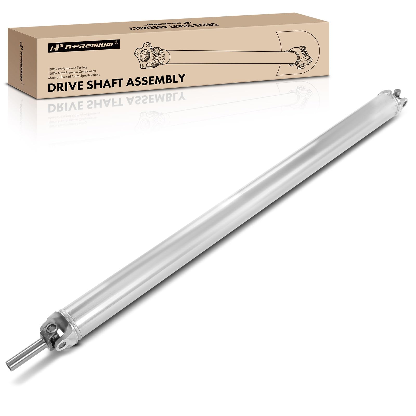 A-Premium Rear Drive Shaft Prop Shaft Driveshaft Assembly Compatible with Chevrolet Silverado 1500 & GMC Sierra 1500, 2007-2009, [RWD, 4L60-E Auto 4 Speed Trans, 69.3" Bed, Extended Cab Pickup]