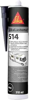 SIKA - Butyldichtstoff - SikaLastomer-514 schwarz - abtupfbare Dichtmasse für wiederlösbare Abdichtungen - dauerklebrig und elastisch - 310 ml
