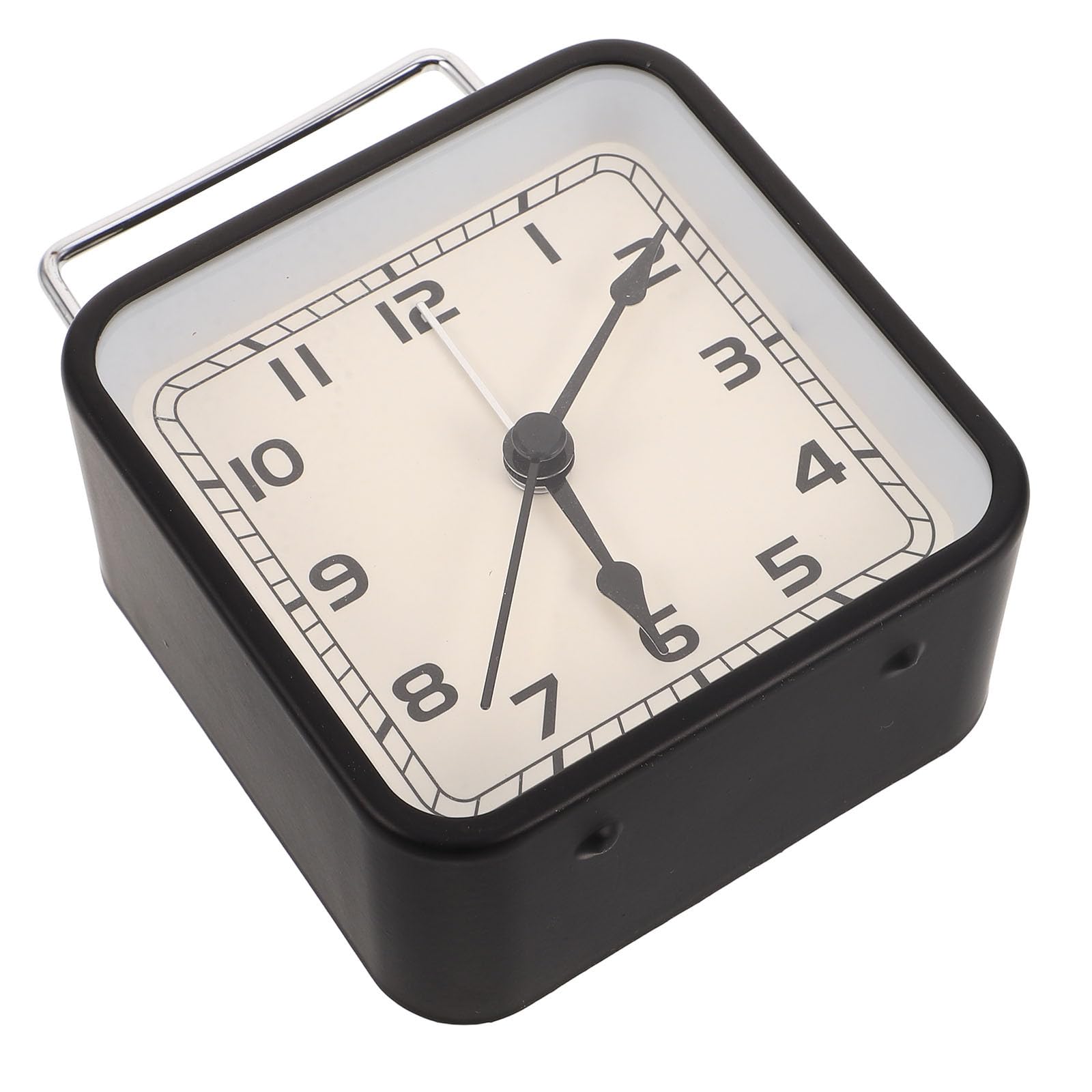 Reloj despertador analógico de viaje silencioso para mesilla de noche
