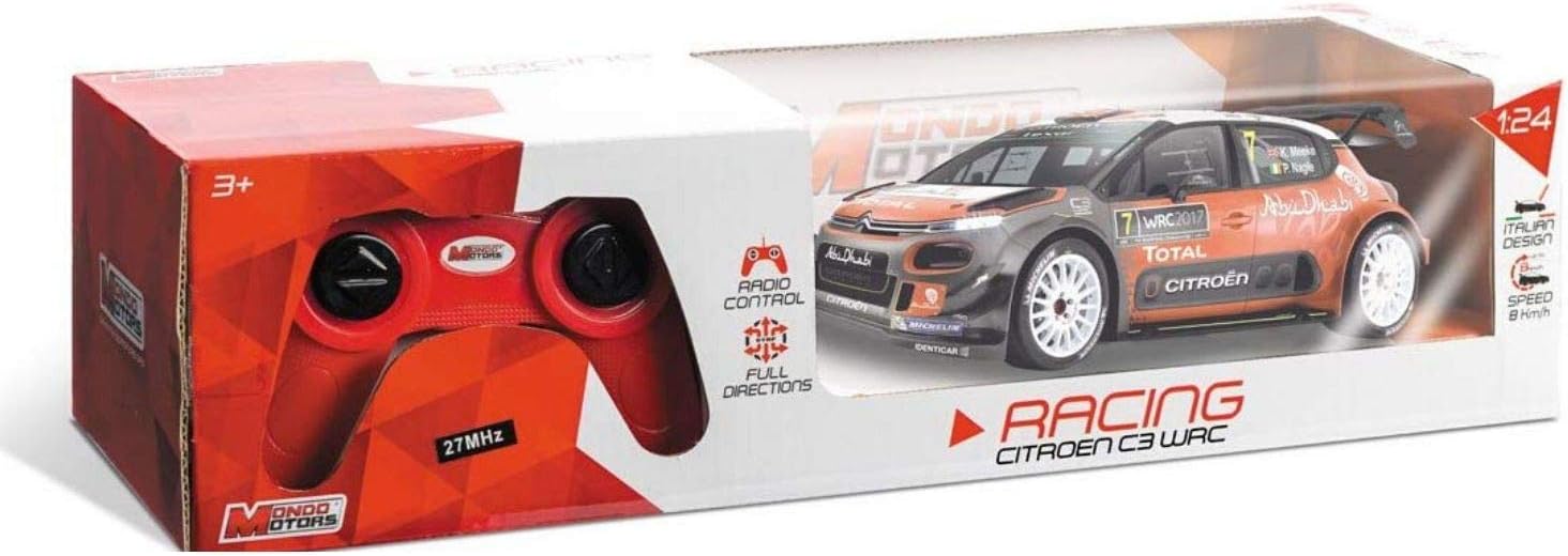 Mondo Motors, CITROEN C3 WRC, 1: 24 Scale Model, Up to 8 km/h Speed, Children's Toy Car 63536, Red, 1:24 - Image 4