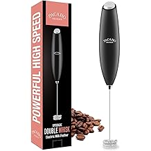 PACAHO V&yacute;konn&yacute; mliečny frother s dvojit&yacute;m &scaron;ľahačom, vreckov&yacute; elektrick&yacute; penov&yacute; stroj, ručn&aacute; mie&scaron;ačka, prenosn&aacute; mini mix&eacute;r feny mie&scaron;adlo na k&aacute;vu, latte, matcha, hor&uacute;ca čokol&aacute;da