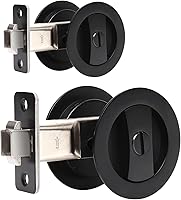 Vista 21 de Dontay Cerradura de Privacidad para Puerta Corredera, Manijas Empotradas, Distancia al Borde de 2-3/8", Pestillo (Dormitorio/Baño), Perilla