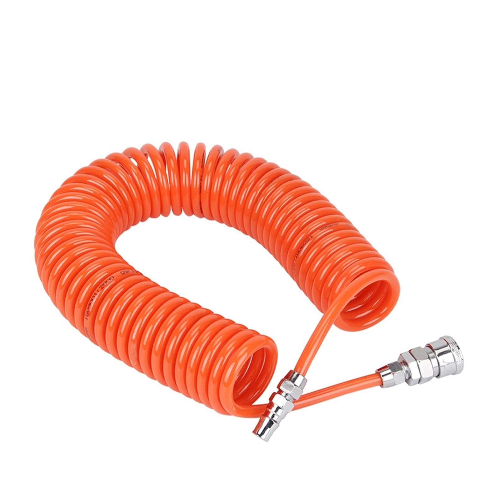 Pneumatyczny wąż spiralny. Pu polyurethane pneumatic spring coiled air hose compressor industrial joints(Od12 X Id8 W Joint 9M)