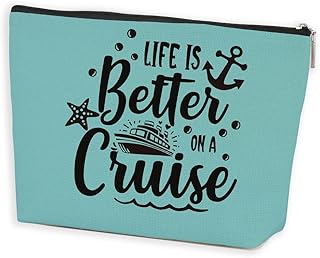 Cruise Accessories Cruise Gifts Makeup Bag Gifts for Cruise Lovers Summer Vacation Cruise Trip Weekend Gift Birthday Christmas Thanksgiving Retirement Gifts for Friends Female