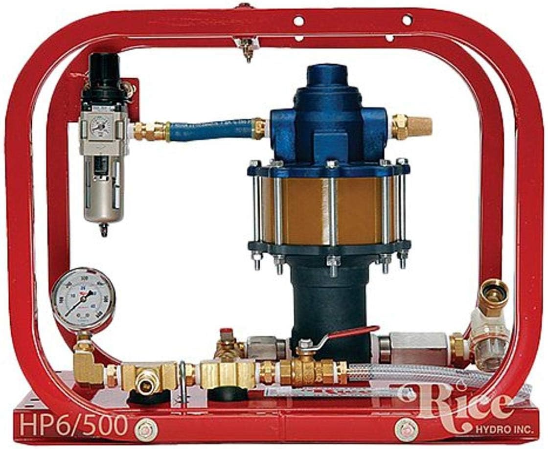 HP-6/500 Pneumatic Hydrostatic Test Pump with Pressures Up to 500 psi, 6 gpm