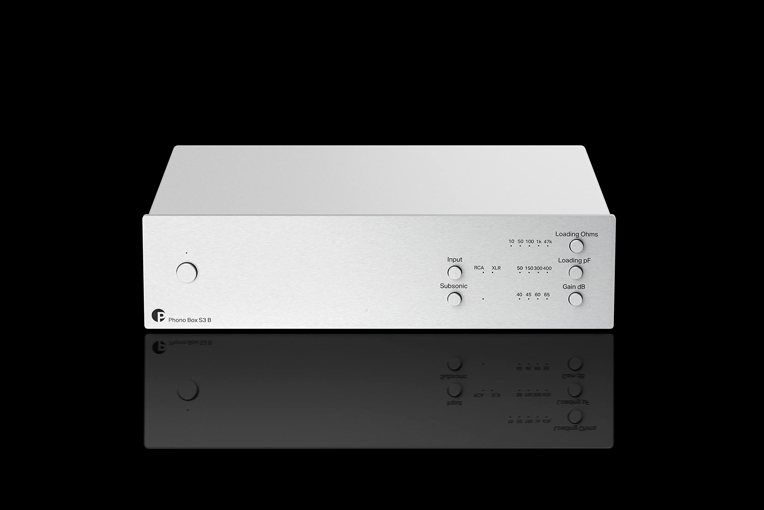 Pro-Ject Phono Box DS3 B - Previo de phono MM y MC. Entradas y Salidas Audio RCA y XLR Balanceada. Posibilidad conectar dos tocadiscos a la vez. Color Plata.