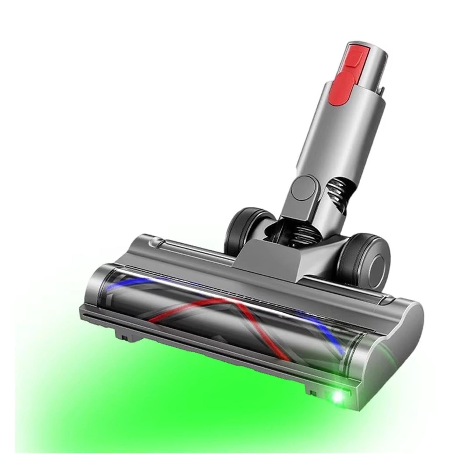 Testina for Pulizia A Trasmissione Diretta, Compatibile Con Dyson, V7 V8 V10 V11 V15 Spazzola Motore Attacco Aspirapolvere Con Barra Spazzola LED(1pcs.)
