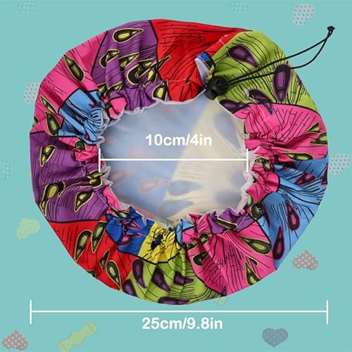 Trendysupply Shower Cap For Kids (3 Pack), Double Layer Adjustable & Reusable, Waterproof Bath Cap For Girls, Long Hair (Variation-01) #TOP2