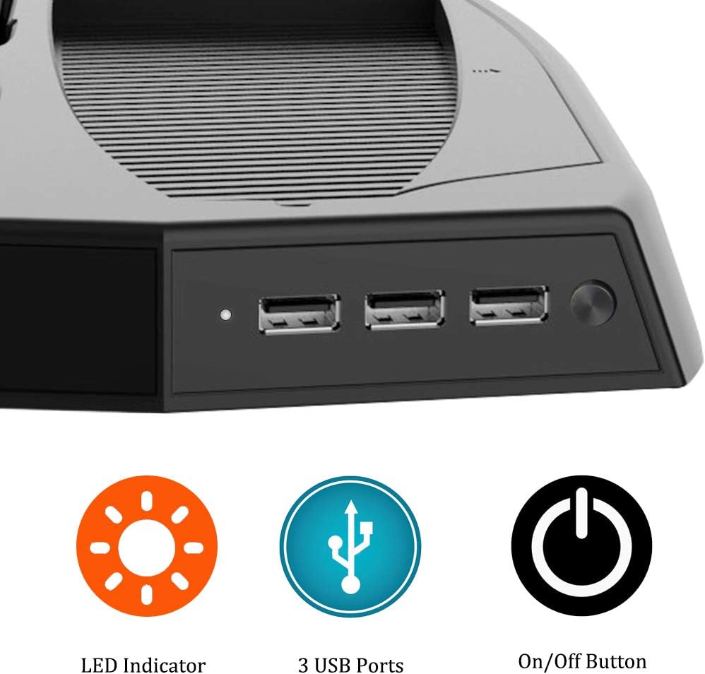 Rеvіеw Prоduсt CONNYAM Charging Stand with Cooling Fan for PS5 Ultra HD Console and PS5 Digital Edition, DualSense Controller Charge Station and 14 Retractable Game Storage for Sony Playstation 5 50% оƒƒ Dіѕсоunt CONNYAM Charging Stand with Cooling Fan for PS5 Ultra HD Console and PS5 Digital Edition, DualSense Controller Charge Station and 14 Retractable Game Storage for Sony Playstation 5