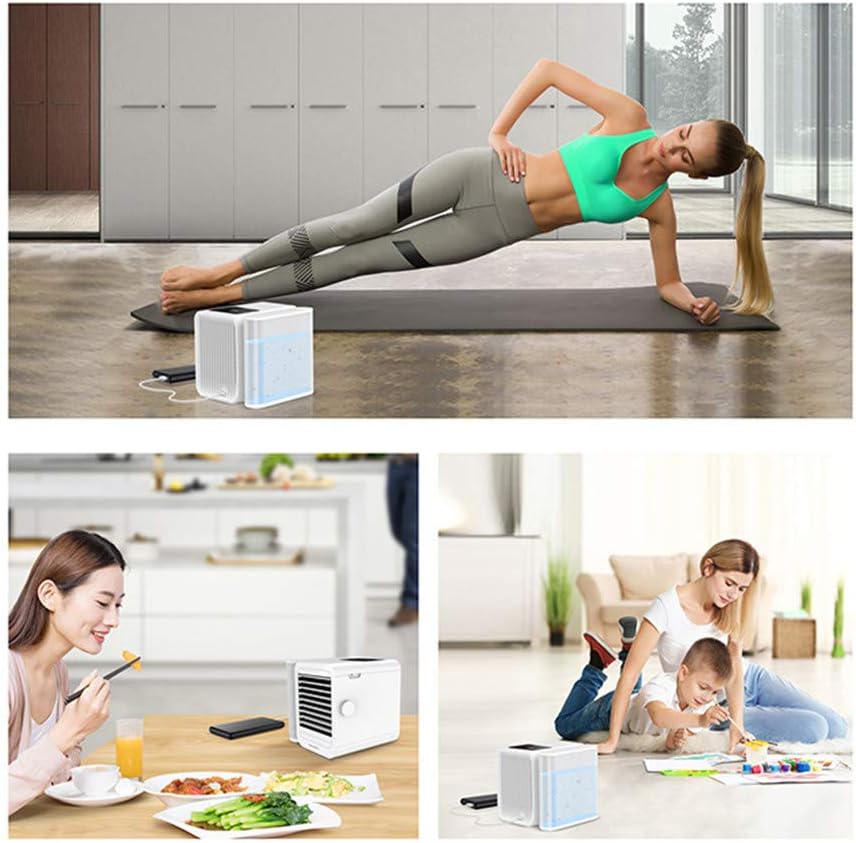 3 in 1 Mini Air Conditioner Water Cooling Fan Touch Screen Timing Artic Cooler Humidifier