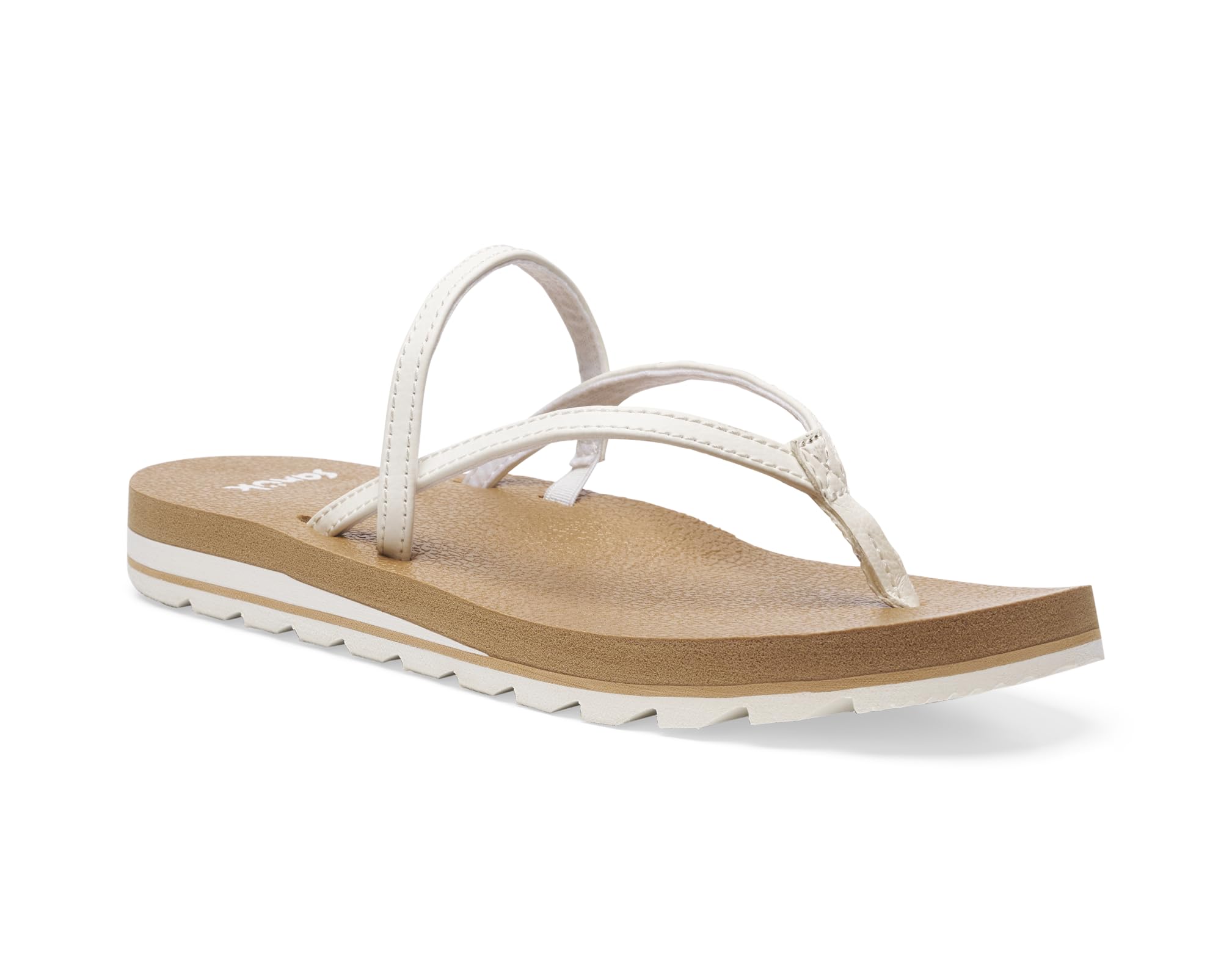 Yoga Strappy Womens Sandals | Yoga Mat Footbed | Strappy Flip Flops for Women | Lightweight Summer Sandals | Women’s Beach Sandals