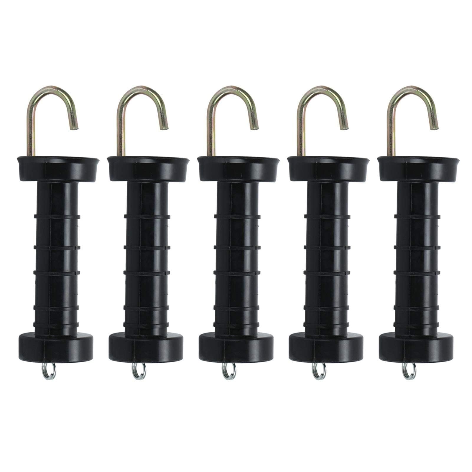 EVERGOODS 5Pcs Electric Fence Handles – Insulated Spring Tension Gate Handles for Fencing, Durable Door Handles for Easy Operation (5 PCS)