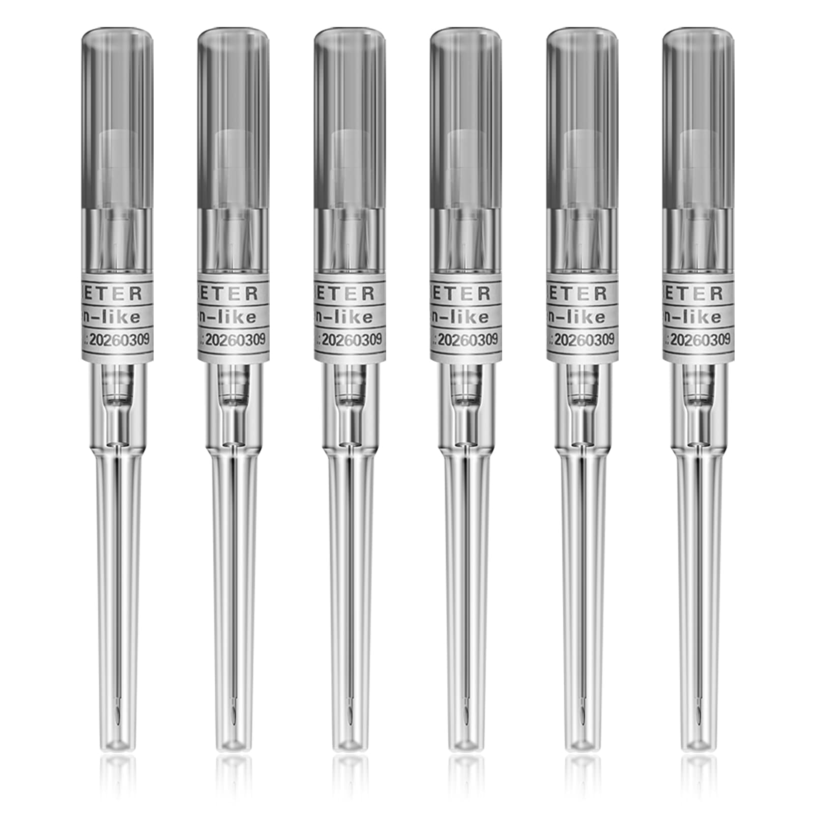 ComboFix Catheter Piercing Needles 6pcs 16G Gauge IV Catheter Needles for Ear, Nose, Belly Piercing