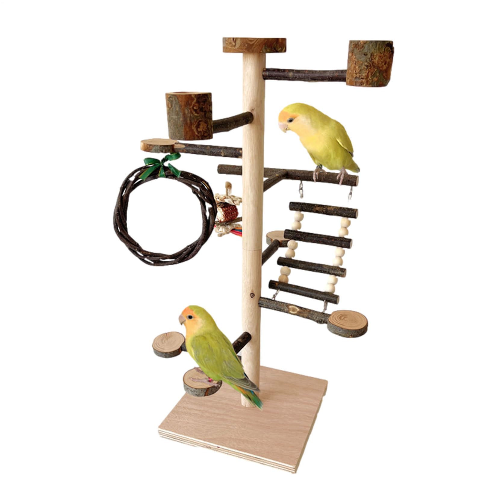 Paradiso Dei Pappagallini Giochi in Legno per Uccelli | Palestra per Giochi per Cacatua Per Cocorite Calopsitte Agapornis Diamanti Canarini