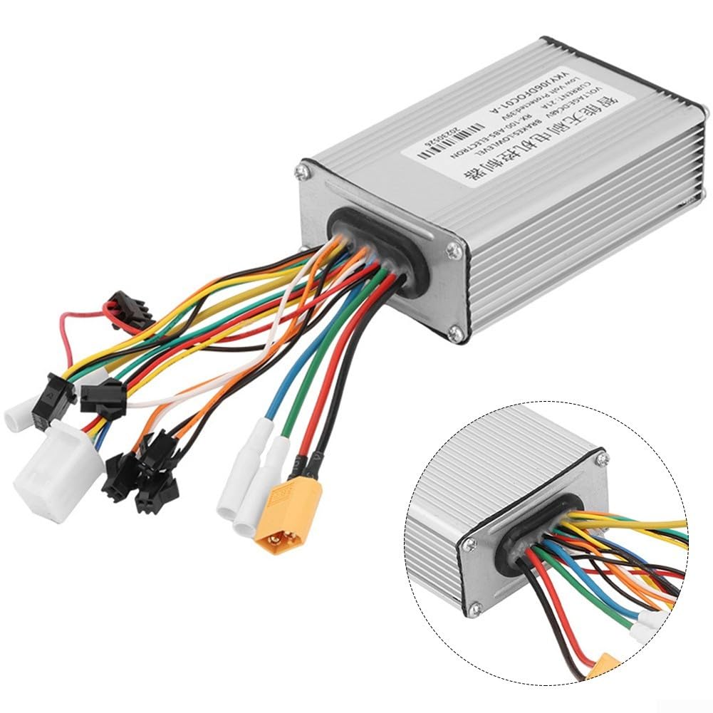 KugooM4pro Contrôleur de moteur pour scooter électrique, 48 V 21 A, sans balais intelligent, Intelligent Brushless Motor Controller, Contrôleur De Scooter Électrique avec Couvercle De Port De