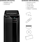 Fellowes 4963001 AutoMax 550C 550-Sheet Cross-Cut Auto Feed Shredder, Black