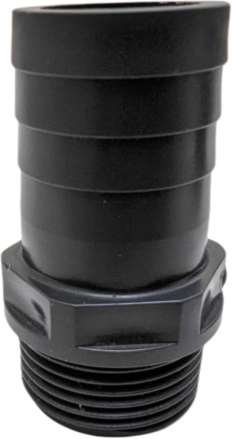 1.25" Male Hose Barb Adapter (1.25" Barbed X Male NPT). Available in Sizes 1", 1.25", 1.5" and 2"