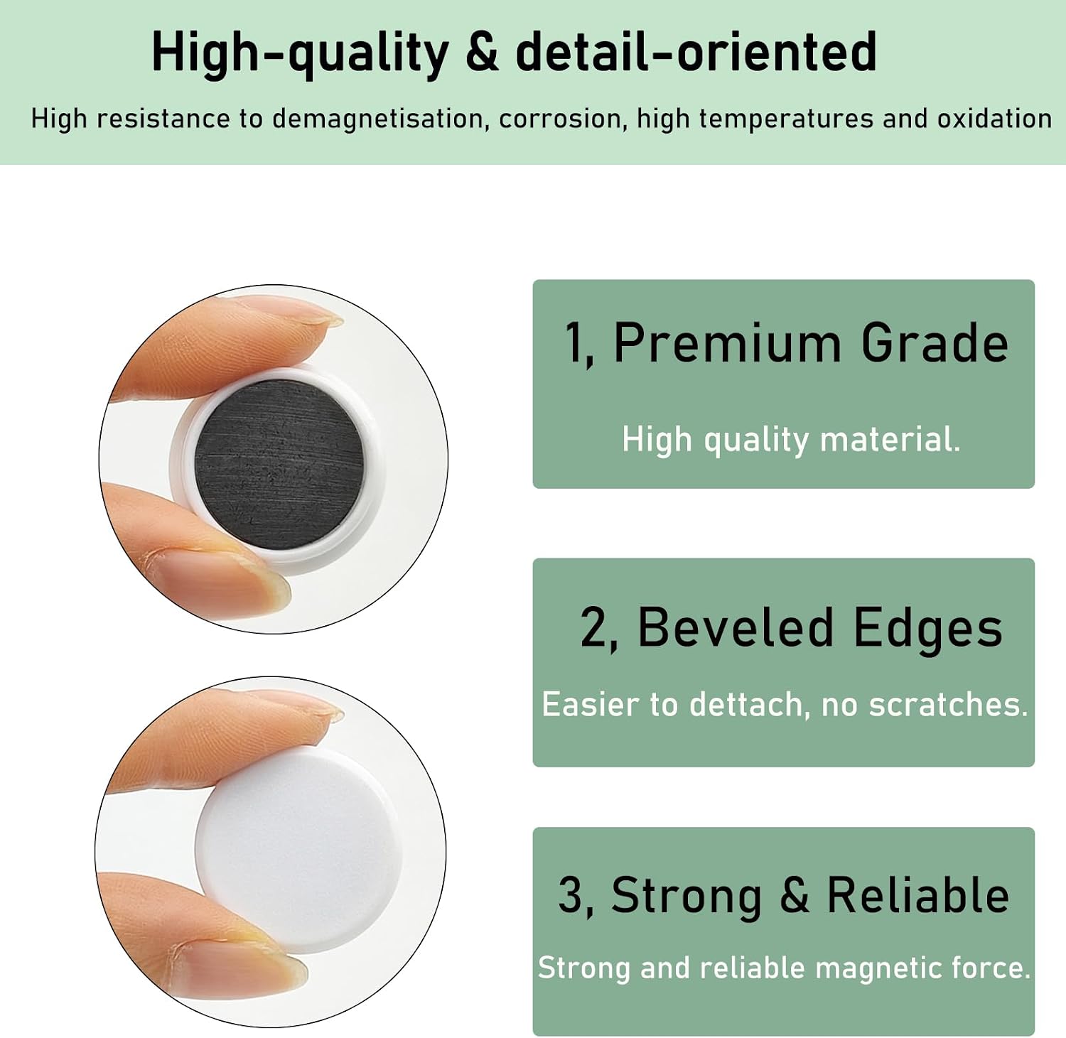 Fridge Magnets 40Pcs, Strong Mini Round for Whiteboard Locker Office image 2